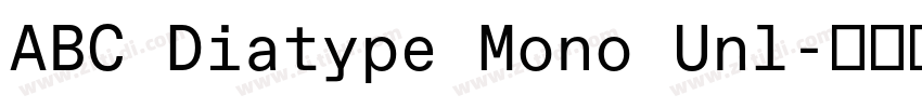 ABC Diatype Mono Unl字体转换